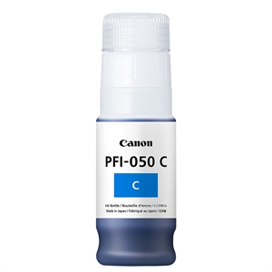 Canon PFI-050 C Ciano, frasco de 70 ml de tinta.